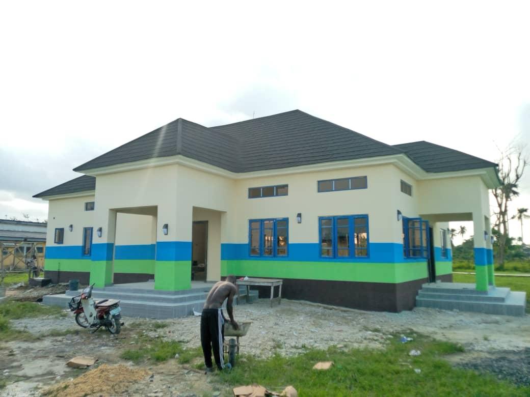 Completed NAOWA Hall project by Arcmarshal Dzine Koncept, Elele Army Barracks, Port Harcourt
